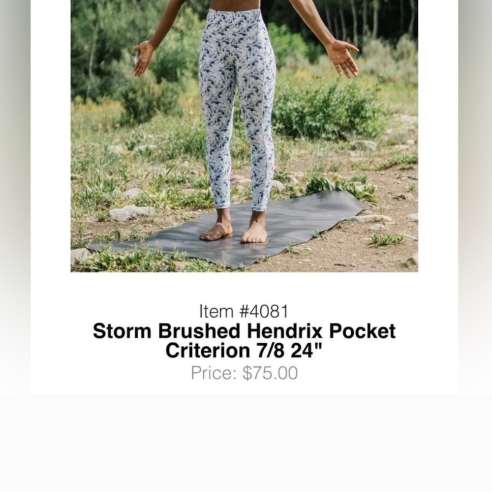 NWT - Zyia - Storm Brushed Hendrix Pocket Criterion Leggings - Size 16/18